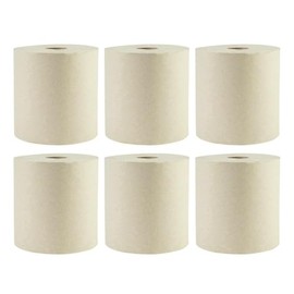 Boardwalk WPBWK32GREEN 8 in. x 800 ft. 1-Ply Green Xtra Roll Towels - Natural (6/Carton)