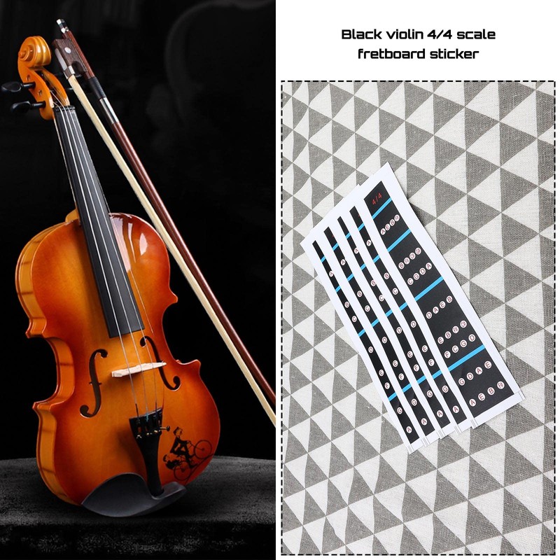 VGOL Pack of 5 Violin Fingerboard Stickers Exercise Finger Guide
