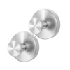 Vezyturly Modern Round Wall Hooks, Suction Cup Hooks for Kitchen/Bathroom/Shower,Brushed
