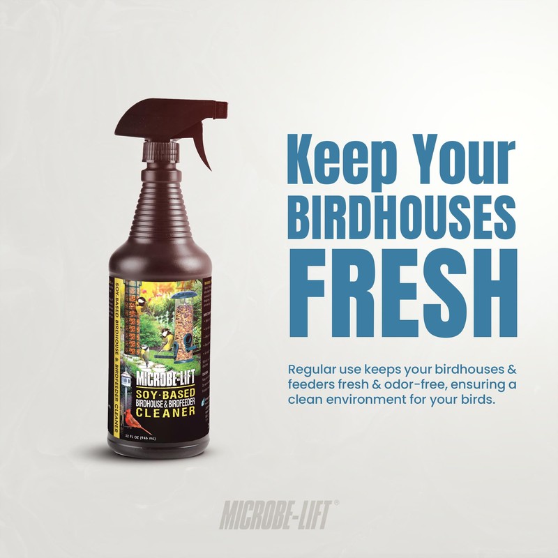 Microbe-Lift Soy-Based Bird Feeder & Bird Bath Cleaner Spray –