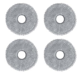 NUHFUFA 4 PCS Washable Mop Pad Robot Vacuum Cleaner Accessories for Dreame X30/S30/S10, Replacement Cloth Wipe Rag