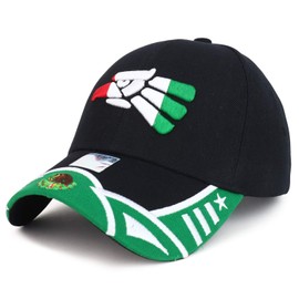 Trendy Apparel Shop Hecho en México Eagle - Gorra con diseño bordado en 3D, Negro -, One Size