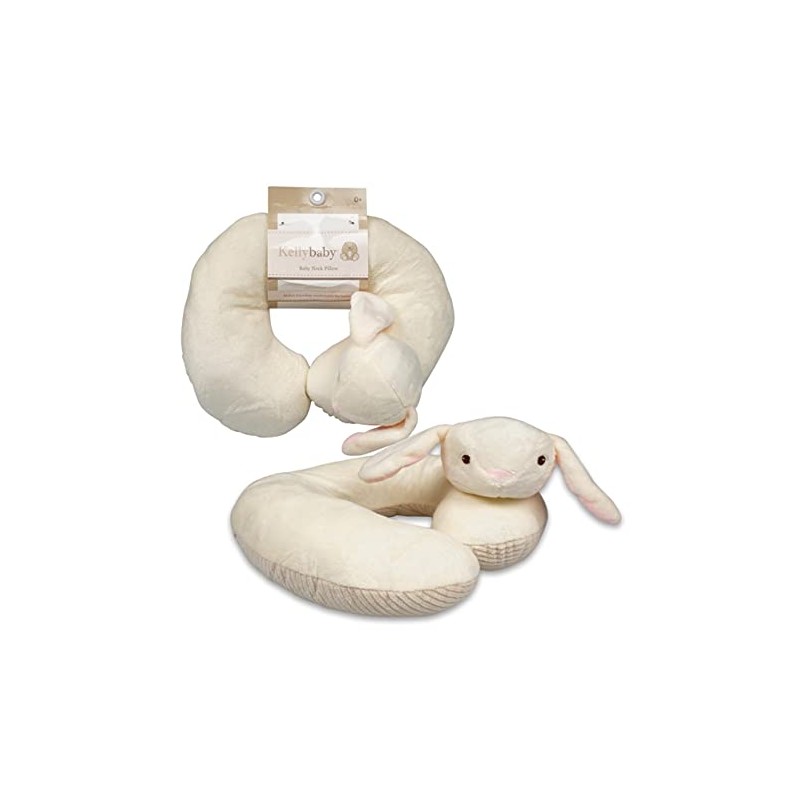 KellyBaby Cream Bunny Baby Travel Neck Pillow