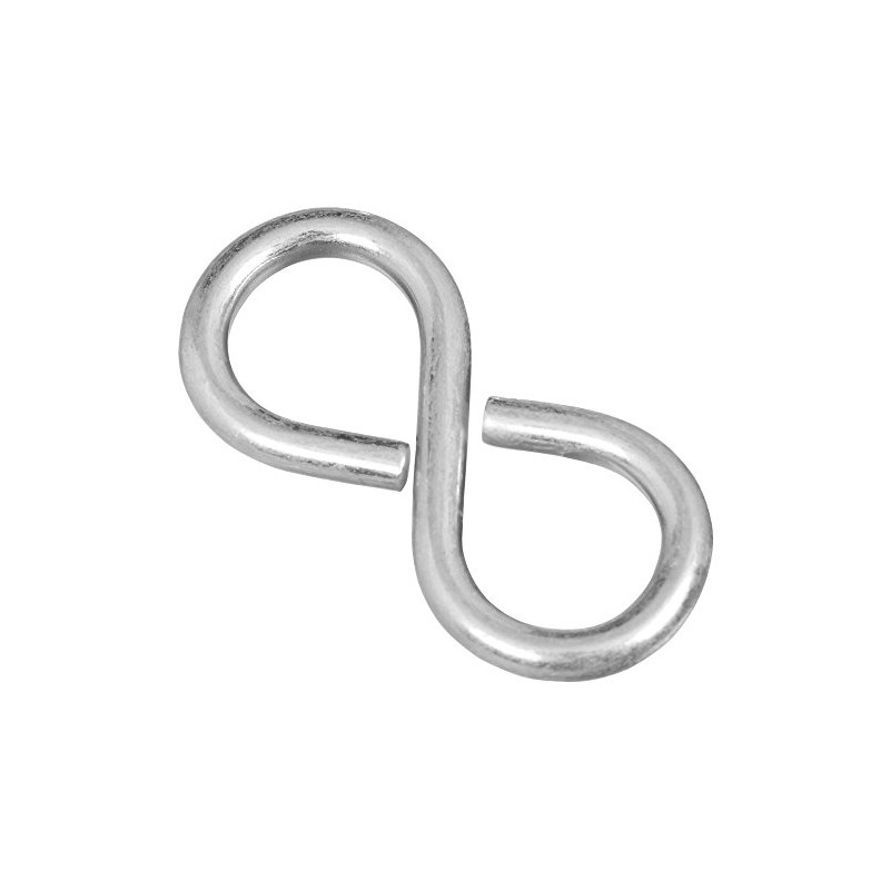 National Hardware N121-319 V2072 Closed S Hooks in Zinc plated,