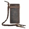 RS Mens Wallet with Chain Leather Long Bifold Trucker Wallet