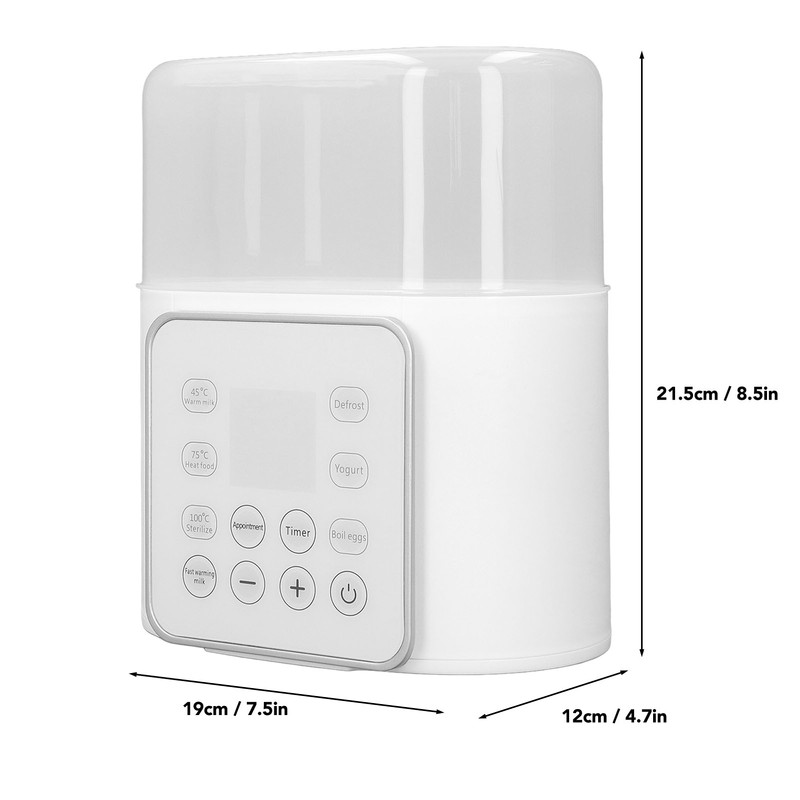 2 In 1 Double Bottle Heater Multi Functional Cleaning Automatic