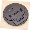 CORHAD Digital Hanging Clock with Temperature and Humidity Simple Round