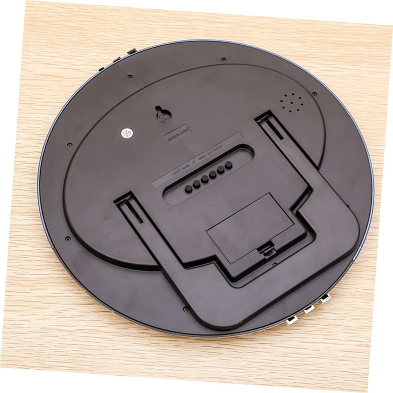 CORHAD Digital Hanging Clock with Temperature and Humidity Simple Round
