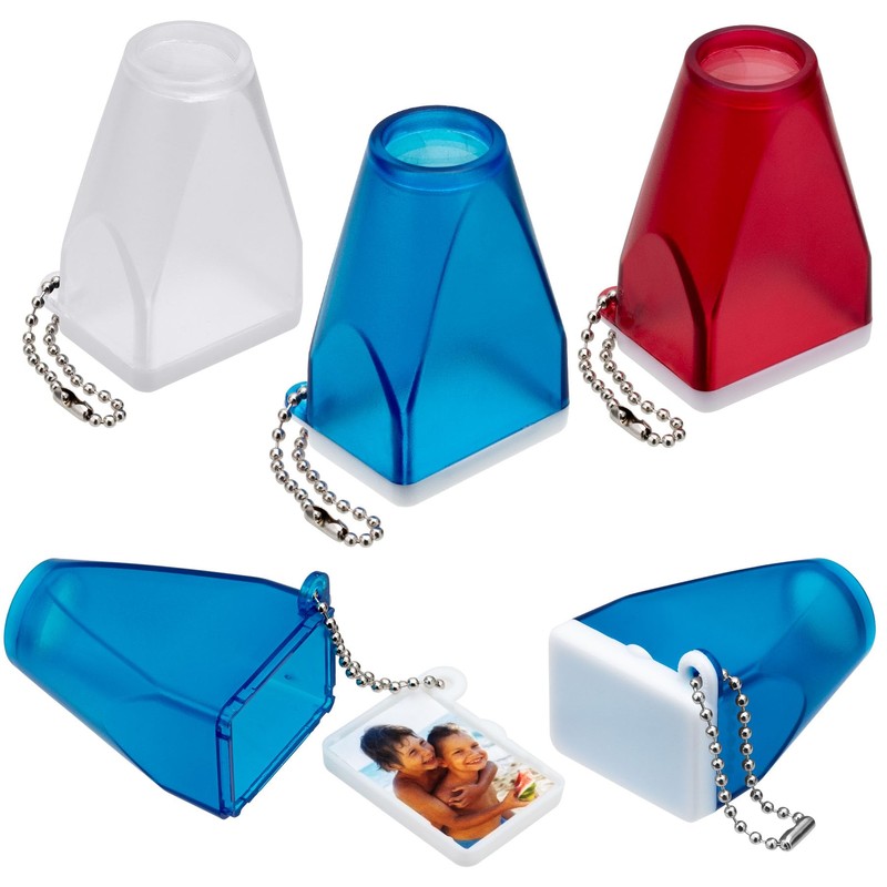 Neil Enterprises Inc. Red Translucent Full Frame Viewer Keychain -
