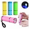 Rocutus 4 Piezas Mini Linterna Led Uv Lámpara Para Uñas
