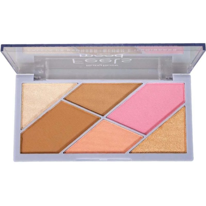 Paleta De Bronzer Rubor Iluminador Feels Mood Ruby Rose Tono
