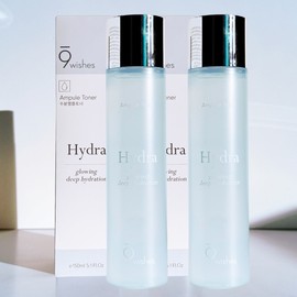 Nine Wishes Hydra Moisture Ampoule Toner 150ml x 2 / 나인위시스 하이드라 수분 앰플 토너 150ml x 2개