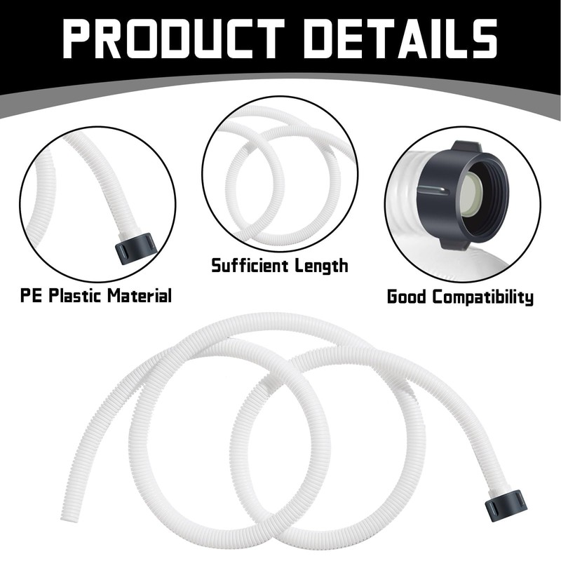 Conderyang Dehumidifier Drain Hose 3/4 Inches FHT Connection with Rust-Resistant