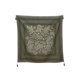 Throw Khaki Tassel Big Scarf 100