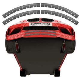 Bumper Scrape Guard for Cars, 4 Pack Front Bumper Scrape Guard Anti-Scratch Universal Fit Black Car Bumper Protector Carbon Fiber Front Lip Splitter Scrape Guard Skid for Lower Sport Cars SUV