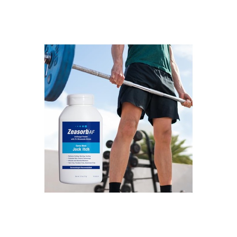 Zeasorb Polvo de tratamiento antifúngico súper absorbente para Jock Itch,