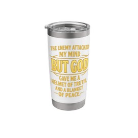 Religious But God Christian Faith Based Quote Survivor Gift Stainless Steel Insulated Tumbler