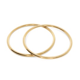 Hey Harper Gold Cuff Bracelet - Bangle Trendy Chunky Non Tarnish Gold Cute Stackable Waterproof Bracelet - Gift for Women - Simple Minimalist Unique Statement Jewelry