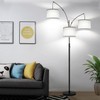 Dimmable Floor Lamp, 3 Lights Arc Floor Lamps for Living