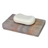 Stonkraft Rectangular Ribbed Shaped Soap Dish Made of Natural Rainbow