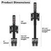 TOWKING 6-inch Dual Wheels Trailer Jack, 13" Vertical Movement, 1500