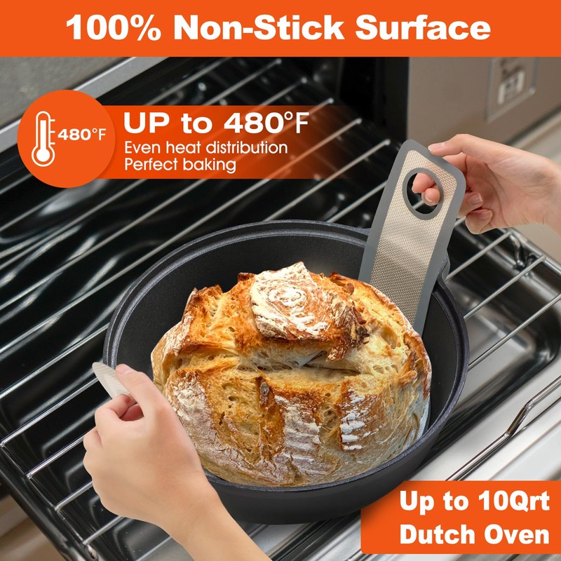 Silicone Bread Sling Dutch Oven - Best Japan Silicone. Non-Stick