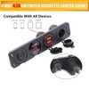 MASO 4 Hole Toggle Switch Panel with Dual USB Socket