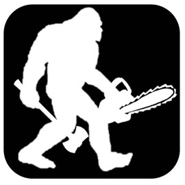 Bigfoot Logger Decal OS 439 6" sasquatch logging sticker chainsaw ax