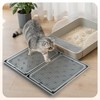 Rarenut 2-Pack Expandable Interlocking Cat Litter Mat 16.5"x11.2" Durable Plastic