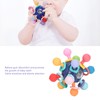 Baby Sensory Teething Toy Grasping Activities Bright Colors Silicone Soothes