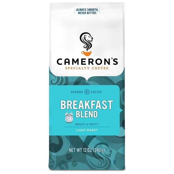 Cameron's Coffee Roasted Ground Coffee Bag, Breakfast Blend, 12 Ounce