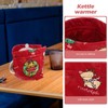 Kichvoe Christmas Tea Cosy Santa Reindeer Tea Pot Cozies Cotton