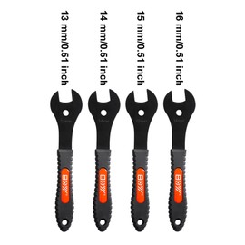 KMRDND Bicycle Cone Wrench Set, Bike Hub Spanner Wheel Axle Nut Install Remover Cycling Wrench (13-14-15-16mm)