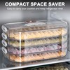 OFFKITSLY Food Storage Containers with Lids,4-Layer Plastic Cookie Storage Containers