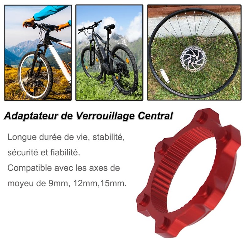 Saipor Central Locking Adapter 6 Bolt Adapter Centerlock Bicycle Disc
