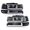 ALLGOOD LED DRL Headlight Assembly Front Headlamp Compatible with 99-02
