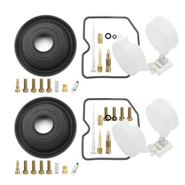 Zreneyfex 2Pcs Carburetor Rebuild Kits Replacement for Kawasaki Ninja EX250 250R 2001 2002 2003 2004 2005 2006 2007 2008 2009 2010 2011 2012 Carb Rebuild Kits with Diaphragm Float