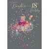 Amazing Beautiful Daughter 18th Milestone Age 18 Birthday Greeting Card