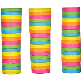 Boland 42026 Decorative Multicoloured Rainbow Streamers for Carnival Birthday Disco Children's Birthday Nursery Garden Party Theme Party Length 400 cm Set of 3