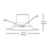 NICOR Lighting DCR561081203KWHBF LED Downlights, White Baffle