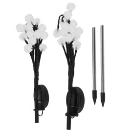 2pcs 20LED Solar Powered Fairy Lights Outdoor Dandelion Lamp Garden Lawn DecorationColorful Light
