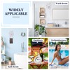 Weewooday Waterproof Bathroom Clock Small Digital White Shower Wall Clock