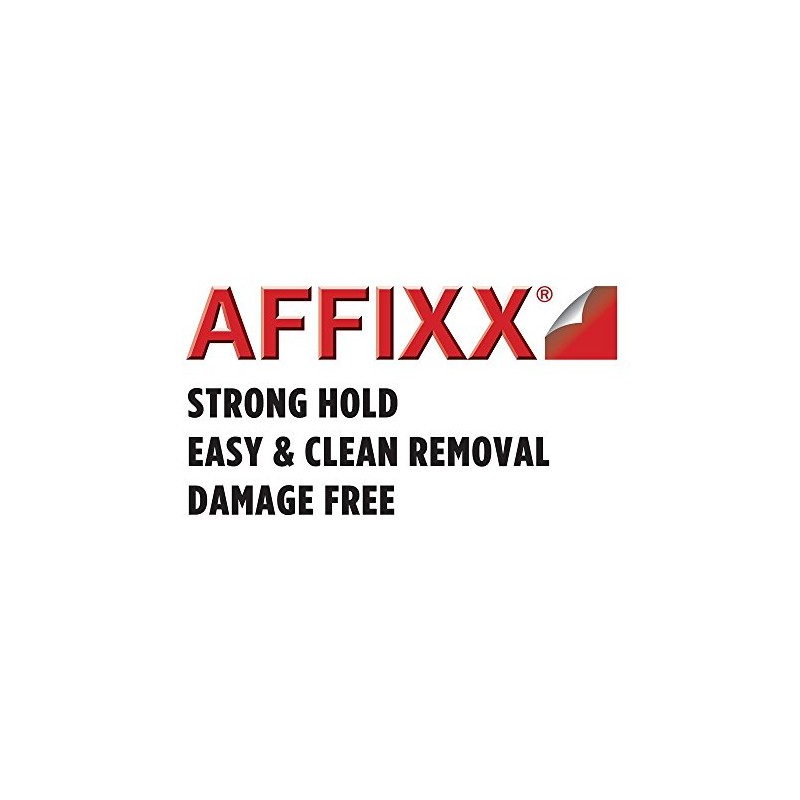 iDesign York BPA-Free Plastic AFFIXX Self-Adhesive 4-Hook Key Rack -