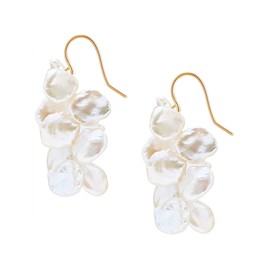 Valero Pearls Women's Earrings 925 Sterling Silver with Freshwater Cultured Pearls Approx. 10.0-12.0 mm