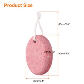 sourcing map 2pcs Foot Pumice Stone for Feet Hard Skin Remover, Foot Pumice Stone Scrubber for Hard Skin, Foot Dead Skin Remover Scrubber Pedicure Tool, Pink