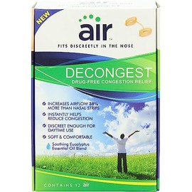 Air AirWare Labs Decongest | Drug-Free Congestion Relief | Soothing Eucalyptus Essential Oil Blend | Small | 12 Pack