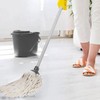 BARGAIN FACTORY long cotton floor mop - ergonomic design –