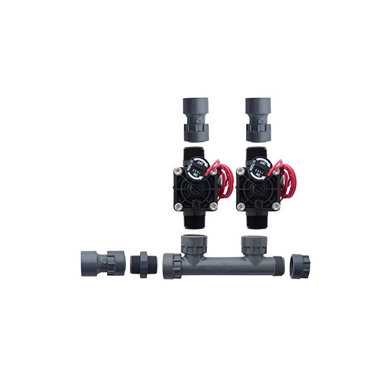Hunter PGV101-MM 2 Zone Dura Manifold Valve Kit with Flow