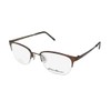 Eddie Bauer 32005 Mens Oval Half-Rim Eyeglasses/Glasses (50-20-145, Brown)