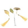 Tueascallk Metal Leaf Tassel Bookmarks - As The Best Gift